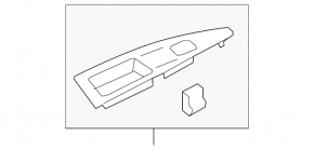Накладка управления стеклоподъемниками передняя левая Ford Fusion mk5 13-20 структура