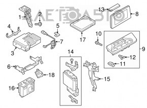 Radio Receiver Tuner Control Module Mazda CX-9 16-18