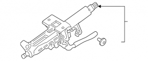 Рулевая колонка Toyota Rav4 19-25 без start-stop, USA built