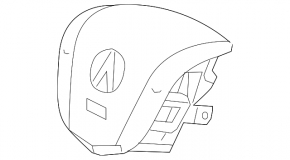 Подушка безпеки airbag в кермо водійська Acura MDX 14-20
