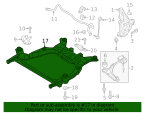 Подрамник передний Lincoln MKZ 13-16 2.0T. hybrid, микротрещины 3 С/Б