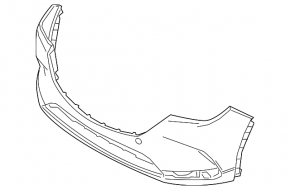 Бампер передній голий Mazda CX-9 16-23 без парктроників