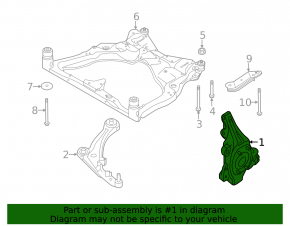 Цапфа передняя правая Infiniti JX35 QX60 13-