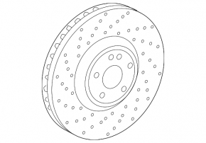 Диск тормозной передний Mercedes G-class W463 19- BREMBO 355/32мм