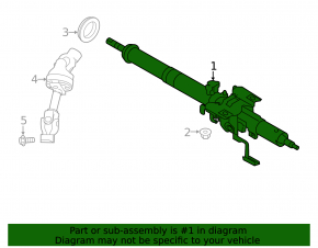 Рулевая колонка Subaru Outback 20-22