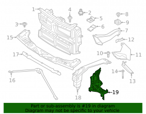 Окуляр фары правый BMW X1 F48 16-22 под галоген