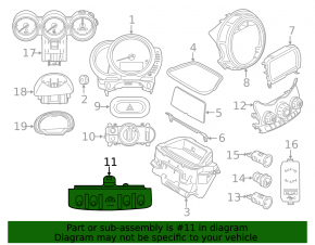 Блок переключателей на центральной консоли Mini Cooper F56 3d 14-23