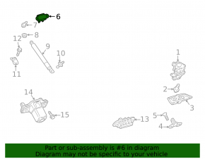 Петля двери багажника левая Toyota Prius 50 16-22