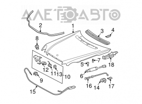 Воздухозаборник решетка капота Mercedes W211 02-09 рест