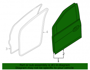 Дверь в сборе передняя левая Ford C-max MK2 13-18
