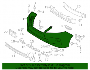 Бампер передний в сборе Lexus RX350 RX450h 13-15 рест