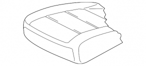 Водительское сидение VW Tiguan 09-18 без airbag, ткань корич