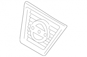 Решітка радіатора grill Nissan Rogue 07-10