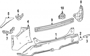 Катафот заднього бампера лівий Subaru Solterra 23-26