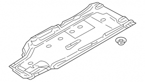Захист днища лівий Audi A4 B9 17-25