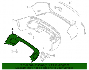 Накладка губы заднего бампера Mercedes H247 GLA 20-26 хром