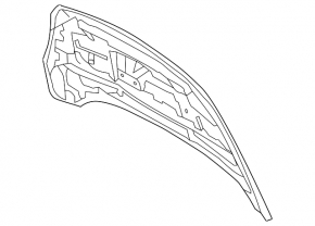 Капот голый Ford Escape MK3 17-19 рест