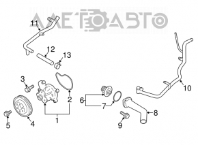 Помпа водяная Subaru Impreza 17-23 GK