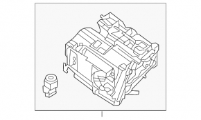 Корпус печки голый Nissan Sentra 13-15 auto