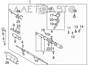 Рулевой наконечник правый Toyota Avalon 05-12