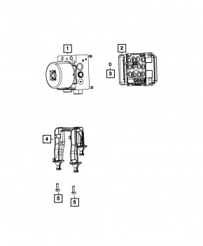 Кронштейн ABS Dodge Challenger 09-23
