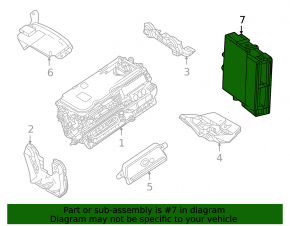 HYBRID VEHICLE COMPUTER CONTROL MODULE Toyota Sienna 21-26 сломаны крепления