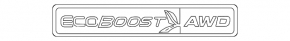 Эмблема надпись ECOBOOST крышки багажника Ford Fusion mk5 19-20