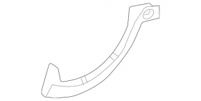 Накладка петли крышки багажника левая Mercedes W213 E 17-23 царапины