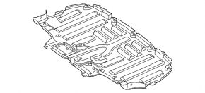Защита задняя Mercedes EQE-class V295 23-25