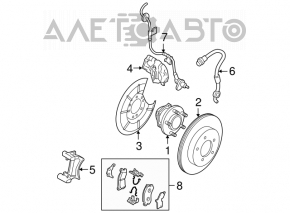 Кожух тормозного диска задний правый Mazda3 MPS 09-13
