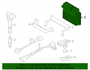 Блок ECU компьютер двигателя VW Passat b8 16-19 USA 3.6