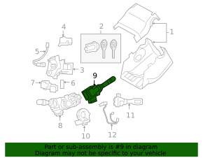 Подрулевой переключатель правый Lexus RX300 RX330 RX350 RX400h 04-09 США