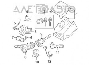 Подрулевой переключатель правый Lexus RX300 RX330 RX350 RX400h 04-09 США