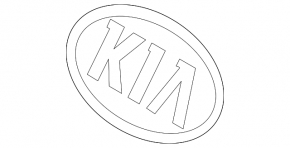 Емблема переднього бампера логотип Kia Sportage 17-22