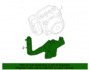 Кронштейн блока ABS АБС Nissan Murano z52 15-20