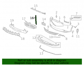 Планка замка капота Acura MDX 22-26
