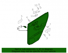 Обшивка двери карточка задняя правая беж Nissan Murano z50 03-07