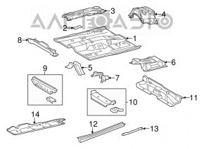 Корыто багажника Toyota Camry v55 15-17 usa на кузове