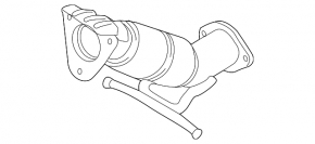 Приймальна труба з каталізатором Volvo XC60 23-26 B5, B6