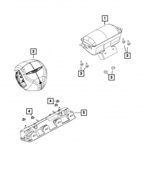 Подушка безопасности airbag пассажирская в торпеде Chrysler 300 11-14