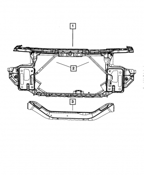 Распорка телевизора правая Chrysler 200 11-14