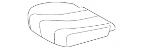 Пассажирское сидение Toyota Sienna 15-19 без airbag, серое