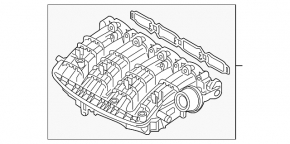 Впускний колектор Audi A3 22-26
