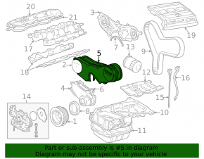 Крышка грм Toyota Highlander 08-13 hybrid 3MZ-FE пластик