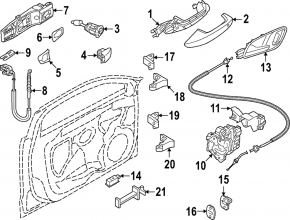 Обмежувач двері передньої лівої Volkswagen ID.4 21-26