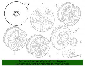 Диск колесный R20 x 8,5J ET55.5 Mercedes W167 GLE 350 450 20-26 тип 2 легкая бордюрка