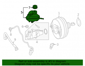 Бачок ГТЦ Mercedes W167 GLE 350 450 20-26 с крышкой