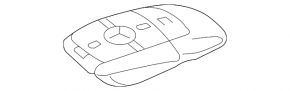Ключ smart Mercedes W213 E 17-23 4 кнопки, keyless, потерт, царапины