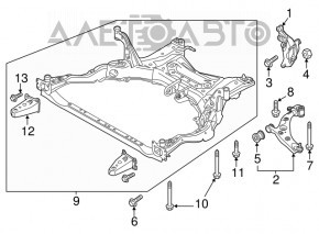 Цапфа передняя правая Mazda 6 14-17
