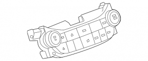 Управление магнитофоном, радио Chevrolet Malibu 13-15 под навигацию